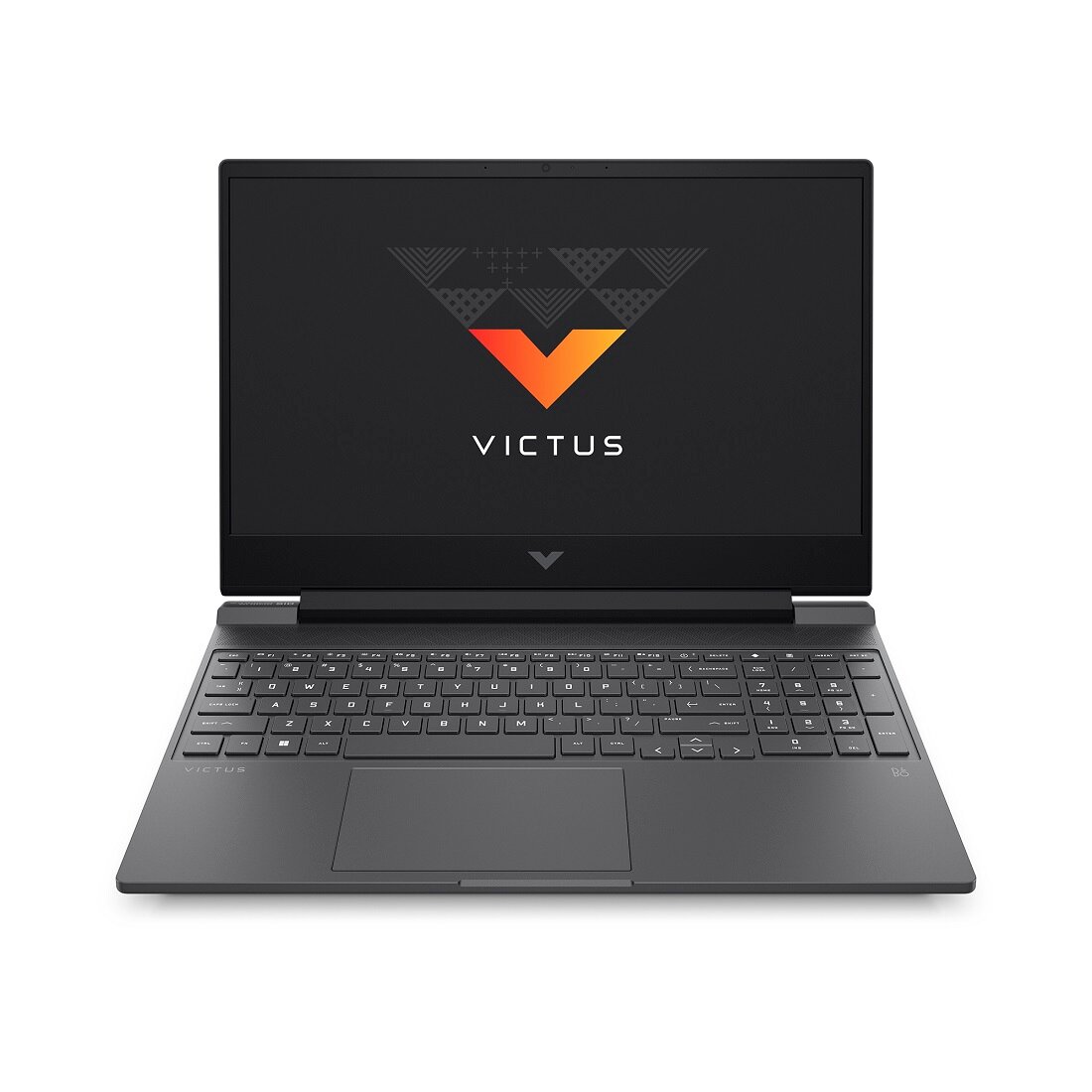 Laptop HP Victus Gaming 15-fa0122nw Intel® Core™ i5-12450H grafika przedstawia laptop od frontu