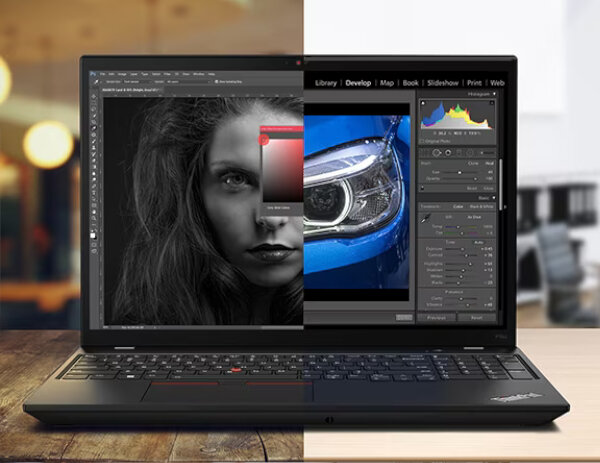 Laptop Lenovo ThinkPad P16s G2 16GB 1TB grafika przedstawiająca kalibrację kolorów na ekranie