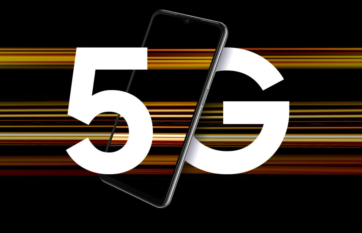 Smartfon Samsung Galaxy A23 5G 4GB/128GB biały widok na grafikę 5G
