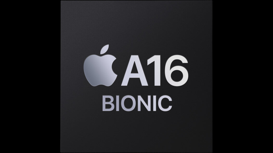 Smartfon Apple iPhone 15 Plus grafika przedstawiająca czip A16 Bionic