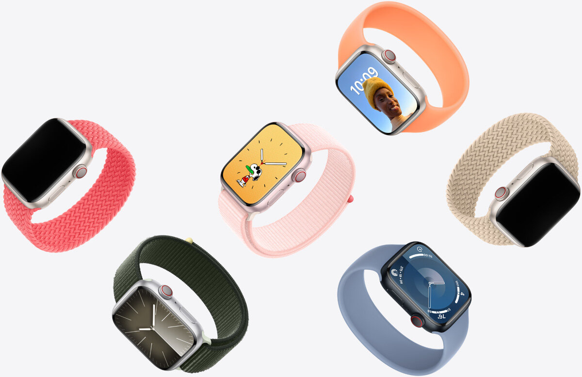 Smartwatch Apple Watch SE GPS + Cellular 40mm srebrny aluminium + niebieski pasek M/L różne wersje kolorystyczne pasków