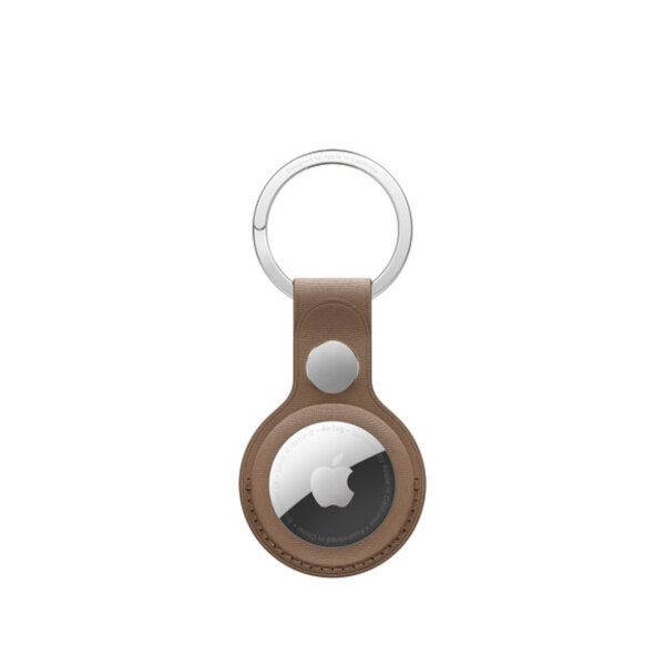 Brelok Apple AirTag FineWoven Key Ring jasnobeżowy frontem