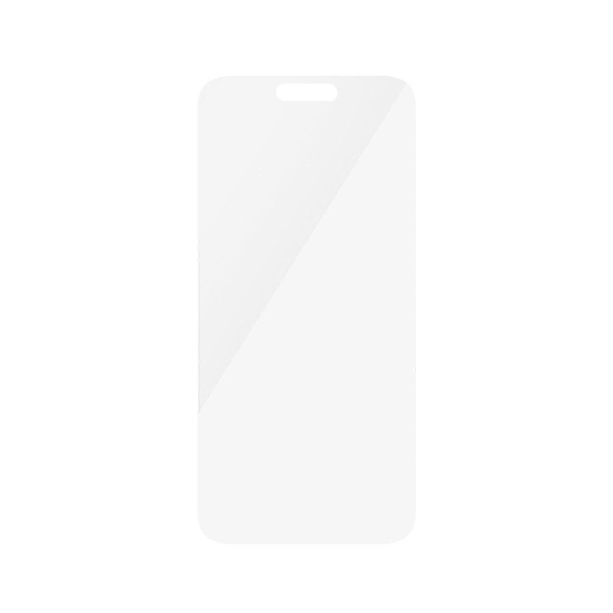 Szkło hartowane PanzerGlass Classic Fit iPhone15 Pro Max frontem na białym tle