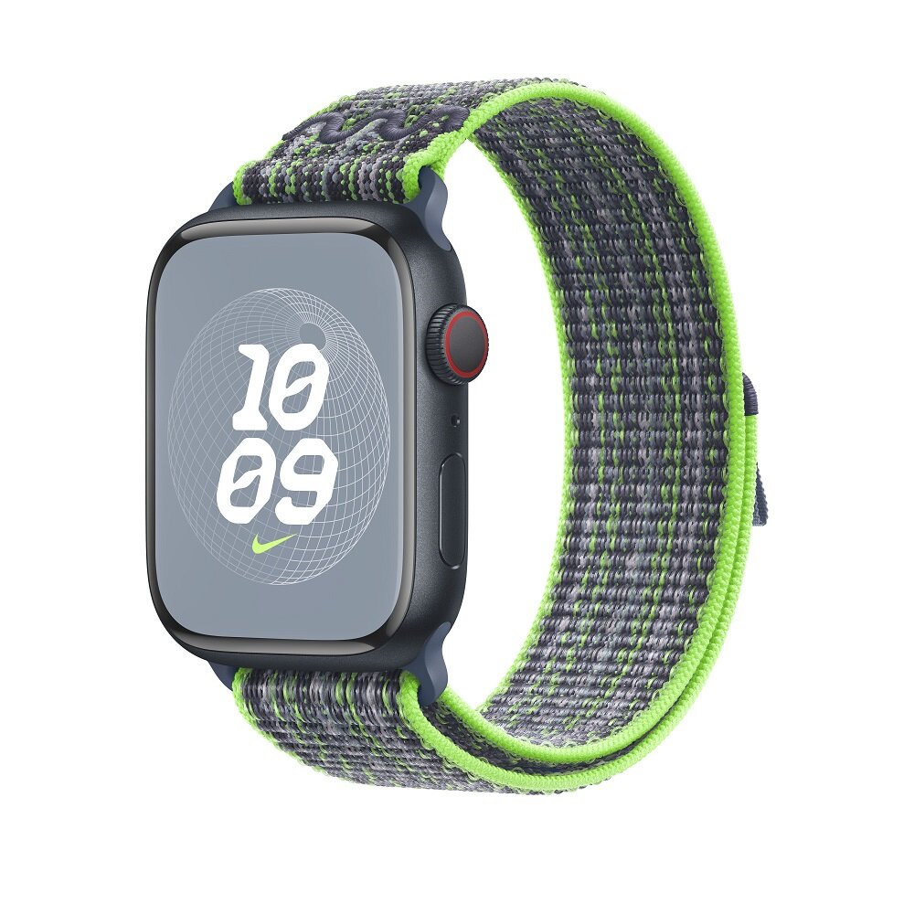 Opaska sportowa Apple Nike MTL03ZM/A grafika przedstawia smartwatch z opaską pod skosem