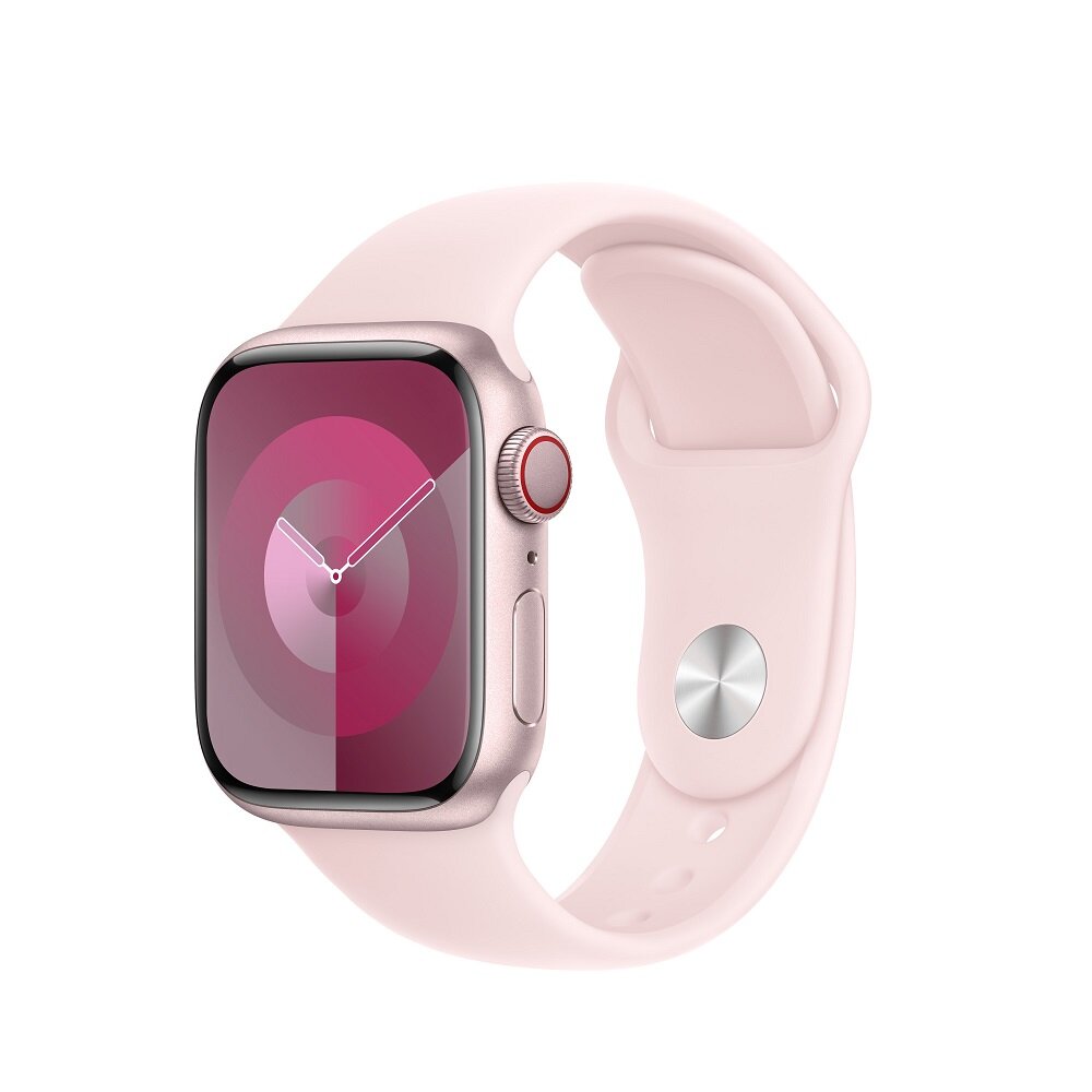 Pasek sportowy Apple Nike MUQ23ZM/A grafika przedstawia smartwatch z paskiem pod skosem