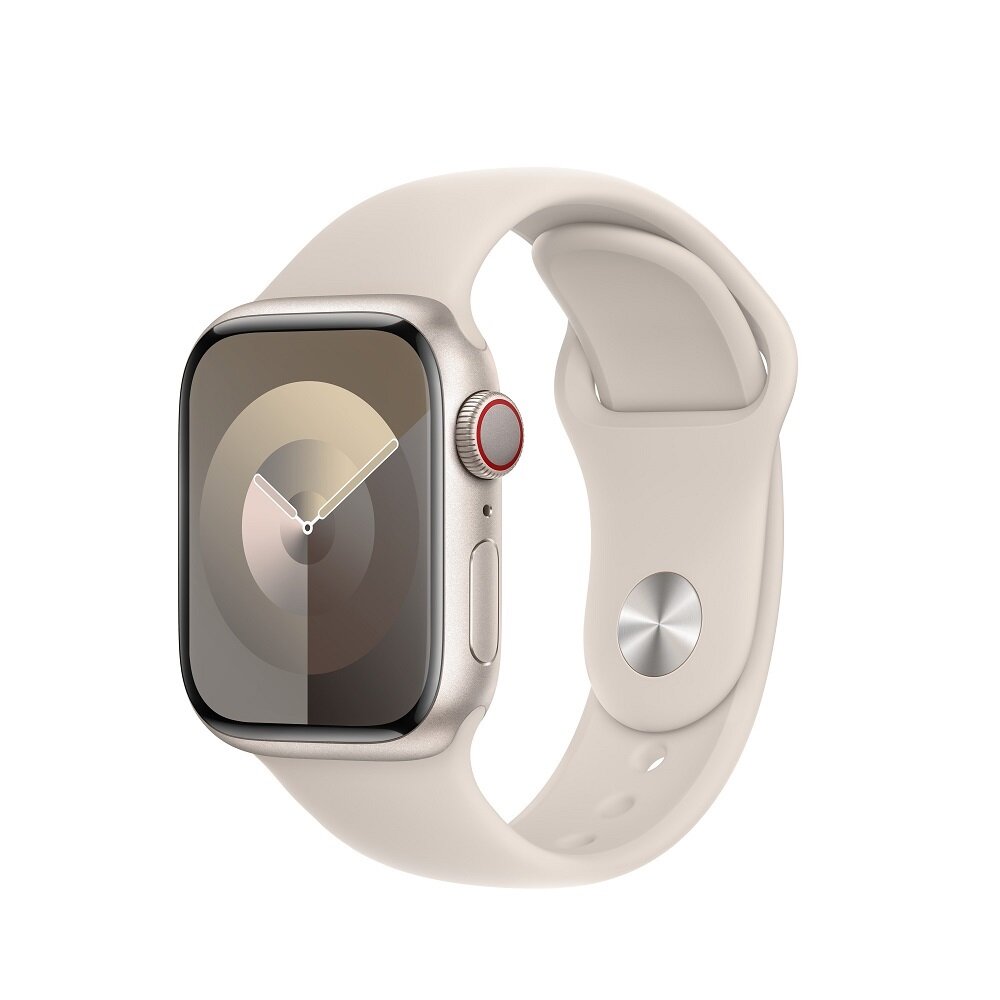 Pasek sportowy Apple MT3K3ZM/A grafika przedstawia smartwatch z paskiem pod skosem