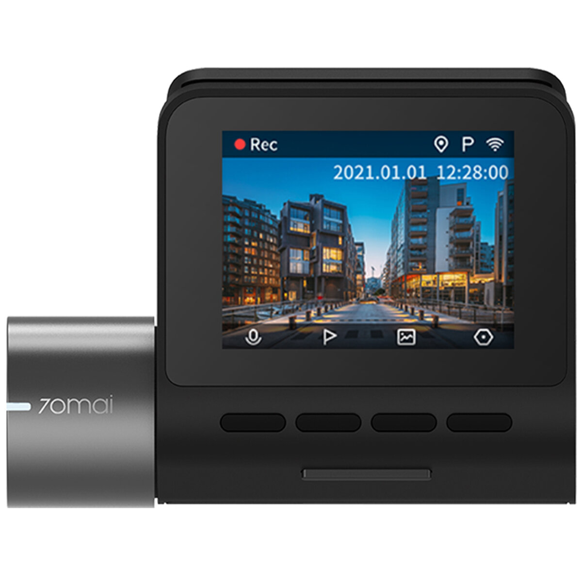 Wideorejestrator 70mai A500S Dash Cam Pro Plus+ 2.7K widok wyświetlacza wideorejestratora