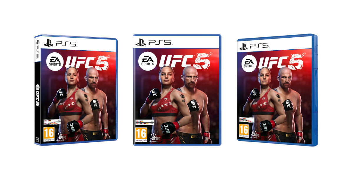 Gra Electronic Arts UFC 5 widok na okładki gry z różnych perspektyw