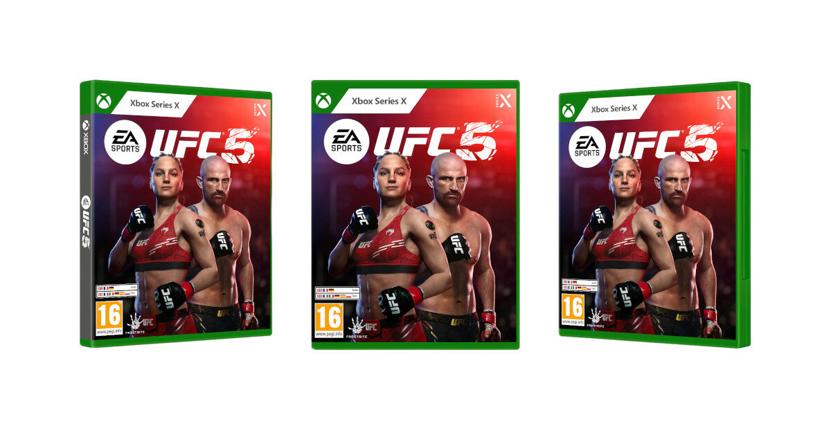 Gra Electronic Arts UFC 5 widok na okładki gry z różnych perspektyw
