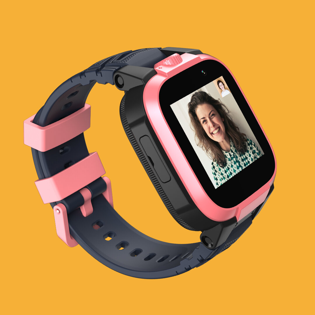Smartwatch Mibro Z3 4G LTE różowy widok pod skosem