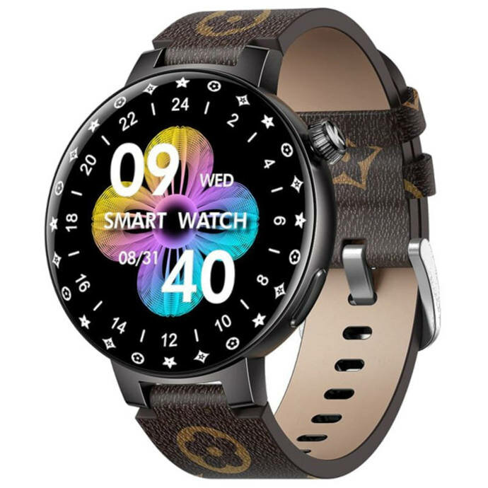 Smartwatch Kumi GT6 Pro szaro-biały grafika przedstawia smartwatch pod skosem