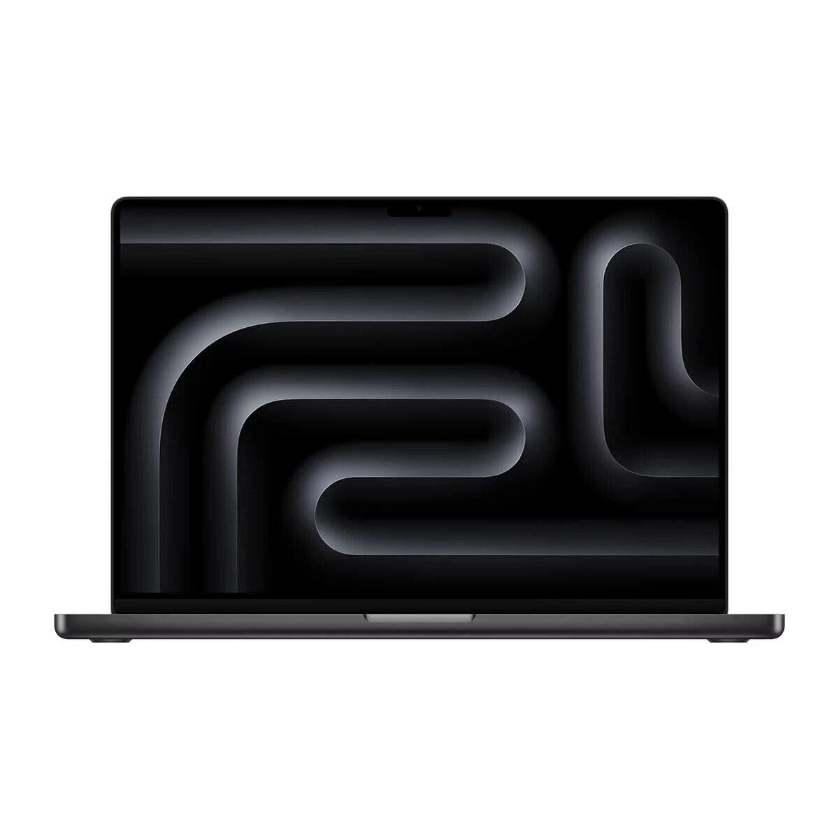Laptop Apple MacBook Pro 16 M3 512 GB gwiezdna czerń widok z frontu