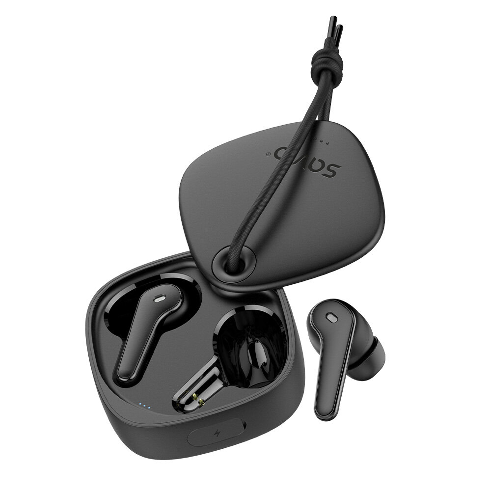 Słuchawki bezprzewodowe Savio TWS-11 Bluetooth grafika przedstawia słuchawki w otwartym etui