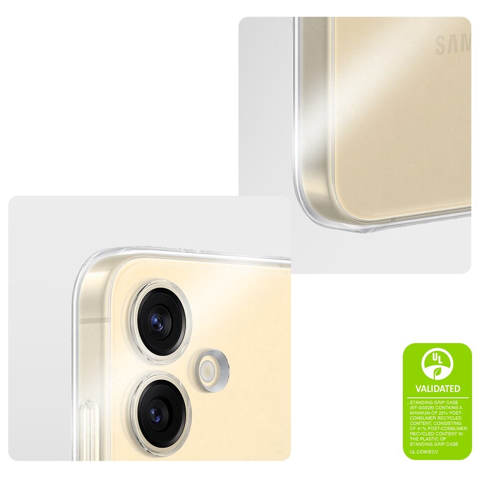 Etui Samsung Clear Gadget Case Galaxy S24+ przezroczyste widok na rogi etui
