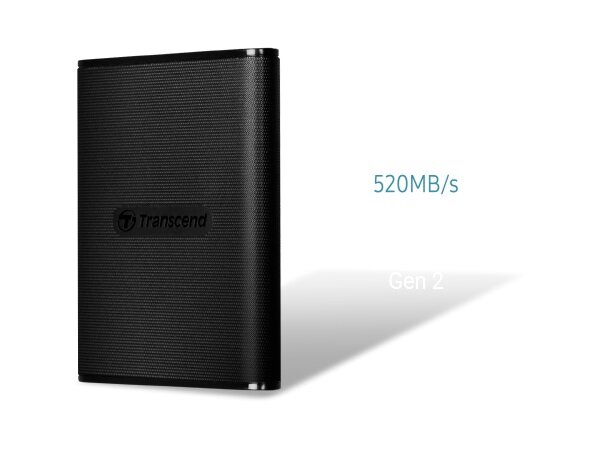 Dysk przenośny Transcend ESD270C 2TB SSD pod skosem