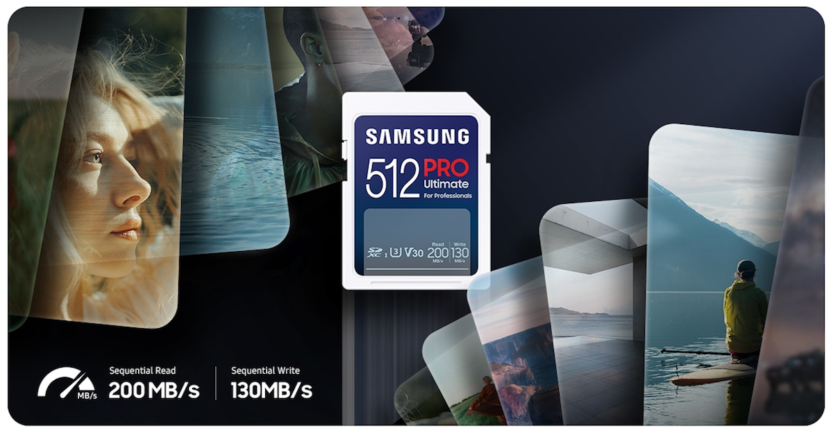 Karta pamięci Samsung Pro Ultimate 2023 SD 256 GB od frontu