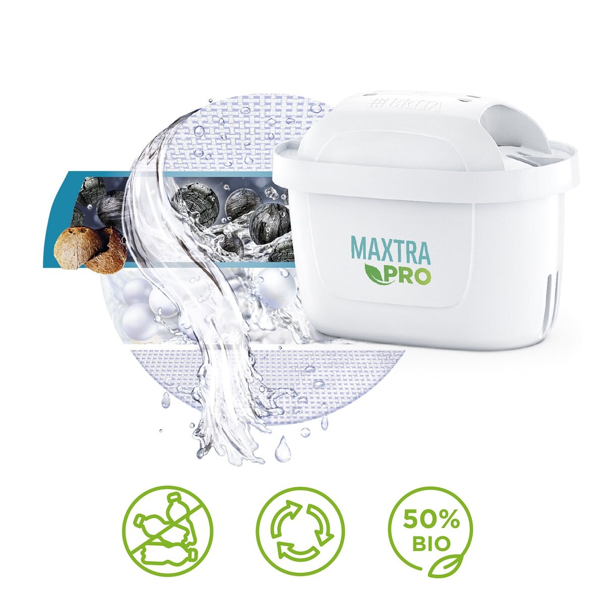 Wkład filtrujący Brita MAXTRA PRO Hard Water Expert 1 szt. widok na filtr pod skosem