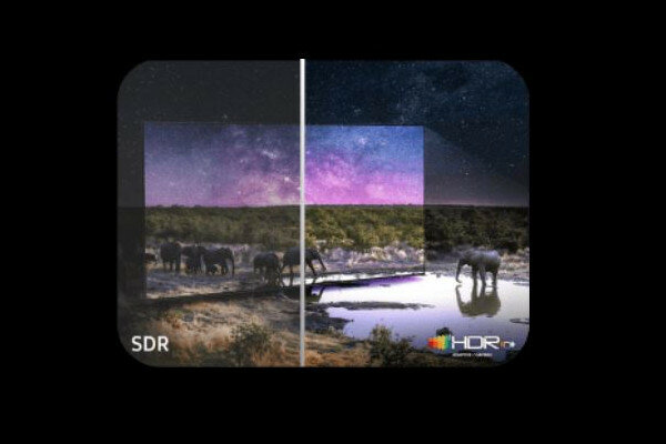 Telewizor Samsung QN85D Neo QLED 85' grafika przedstawiająca porównanie technologi SDR i HDR