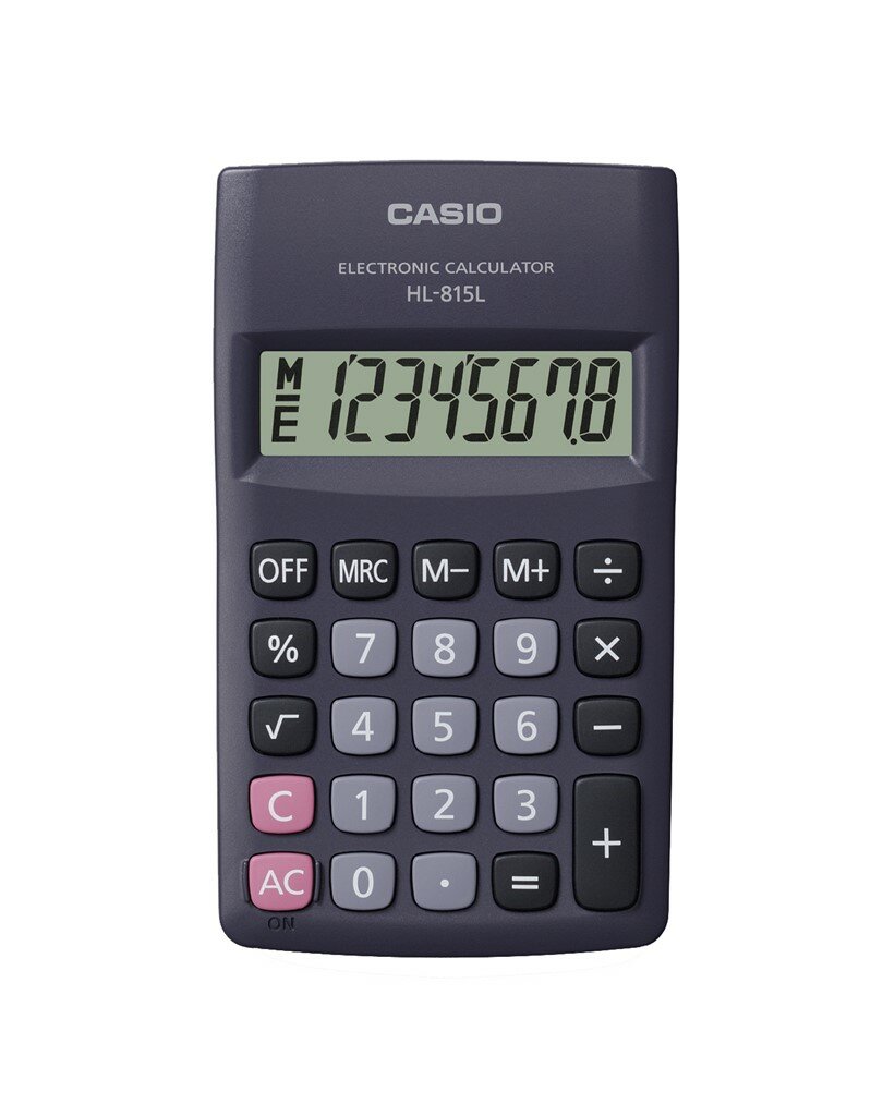 Kalkulator Casio HL-815L-BK BOX czarny od frontu