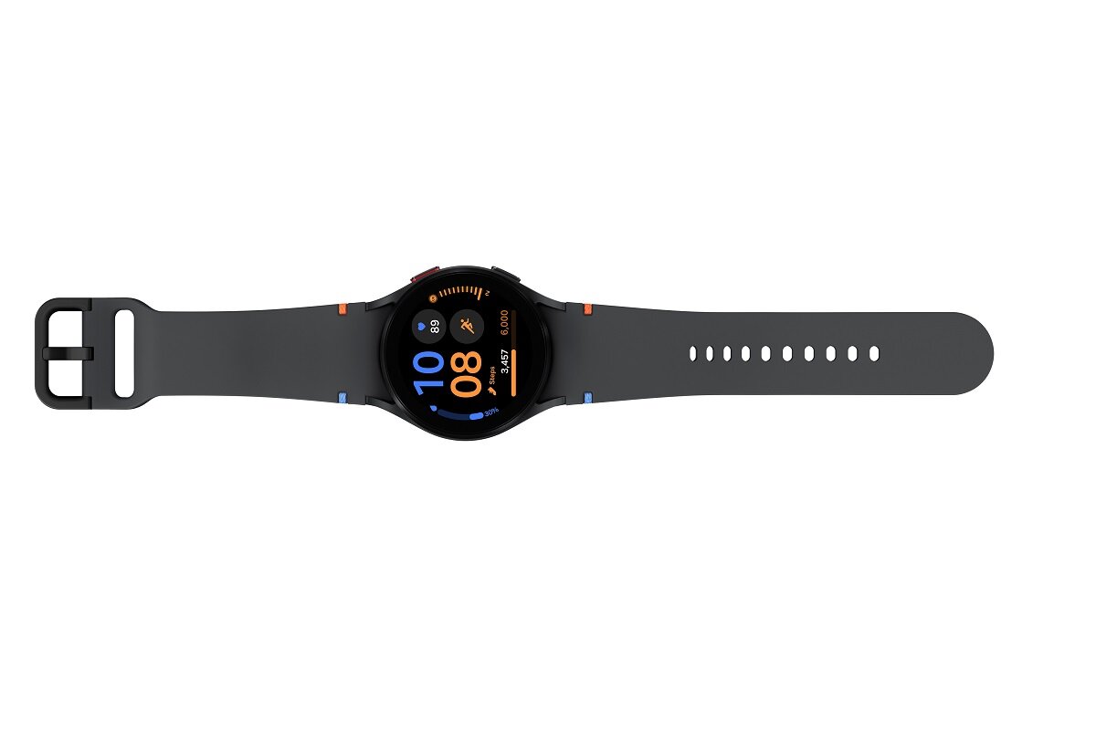 Smartwatch Samsung Galaxy Watch FE 40mm grafika przedstawia urządzenie od dołu
