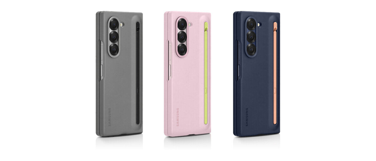 Etui Samsung S Pen Case do Galaxy Z Fold6 różowy widok na warianty kolorystyczne etui