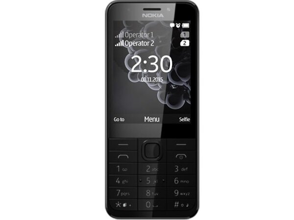 Telefon Nokia 230 A00027000 widok na telefon od frontu