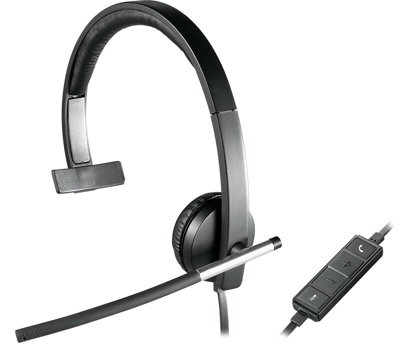 Zestaw słuchawkowy Logitech H650e USB widok od przodu