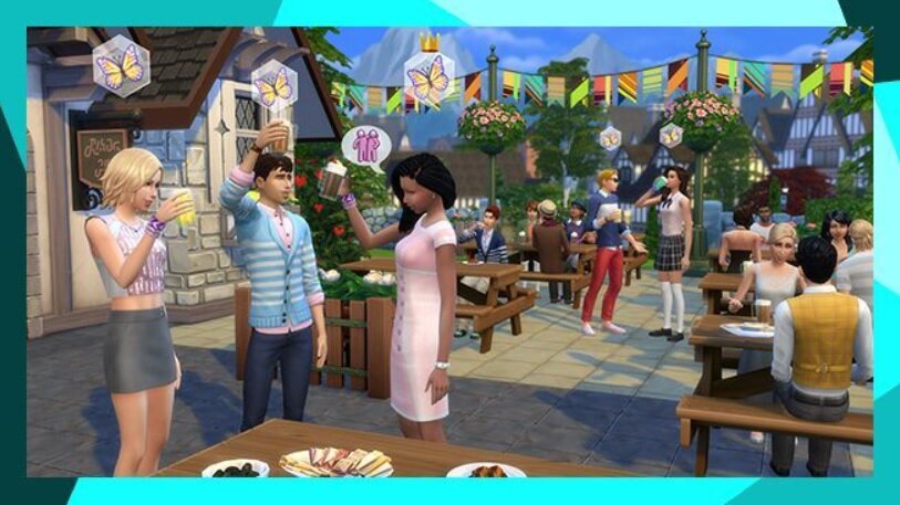 Dodatek do gry Electronic Arts The Sims 4 Spotkajmy się na PC pokazane spotkanie Simów