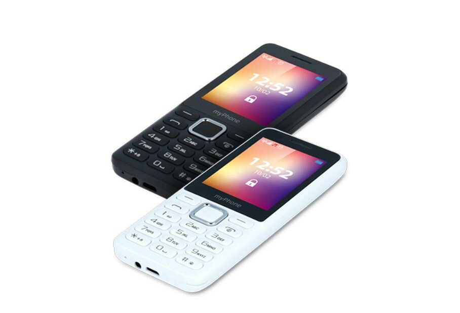 Telefon myPhone 6310 czarny telefony w kolorze białym i czarnym
