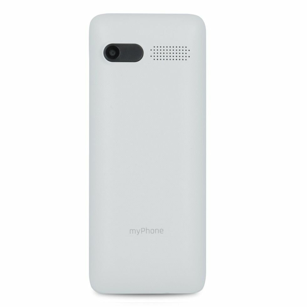 Telefon myPhone 6310 biały widok od przodu na tył