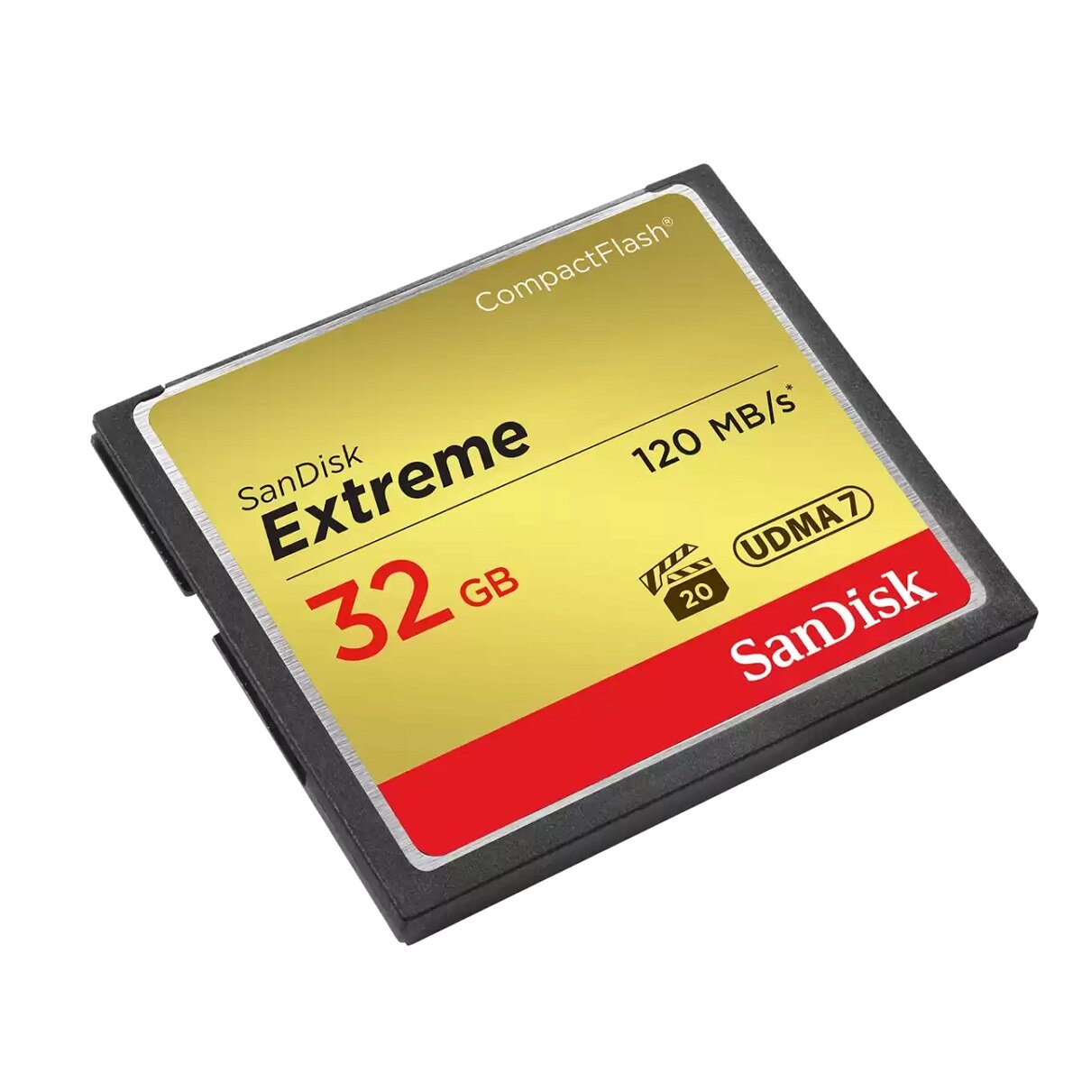 Karta pamięci SanDisk Compactflash Extreme SDCFXSB-032G-G46 32GB widok pod skosem