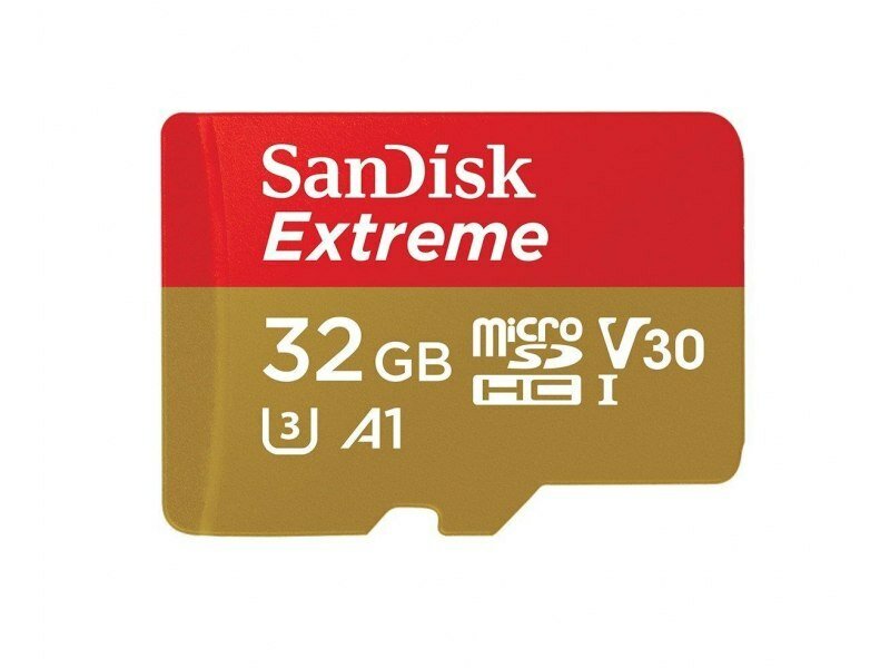 Karta pamięci SanDisk Extreme microSDHC 32GB 100MB/s widok karty