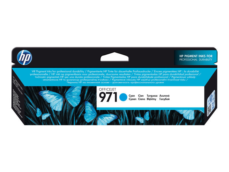 HP Wkład atramentowy 971 Cyan Ink Cartridge