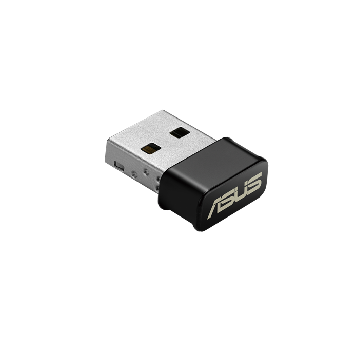 Karta sieciowa ASUS USB-AC53 Nano Wi-Fi widok pod skosem