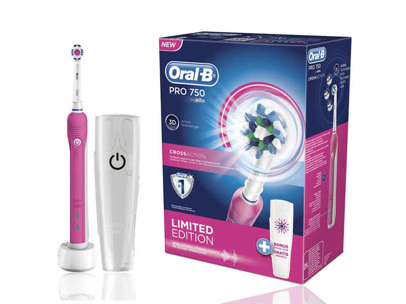 Szczoteczka Oral-B Pro 750 Pink czyszczenie