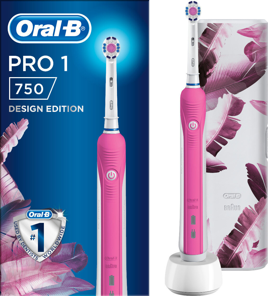 Szczoteczka Oral-B Pro 750 Pink wymienne końcówki