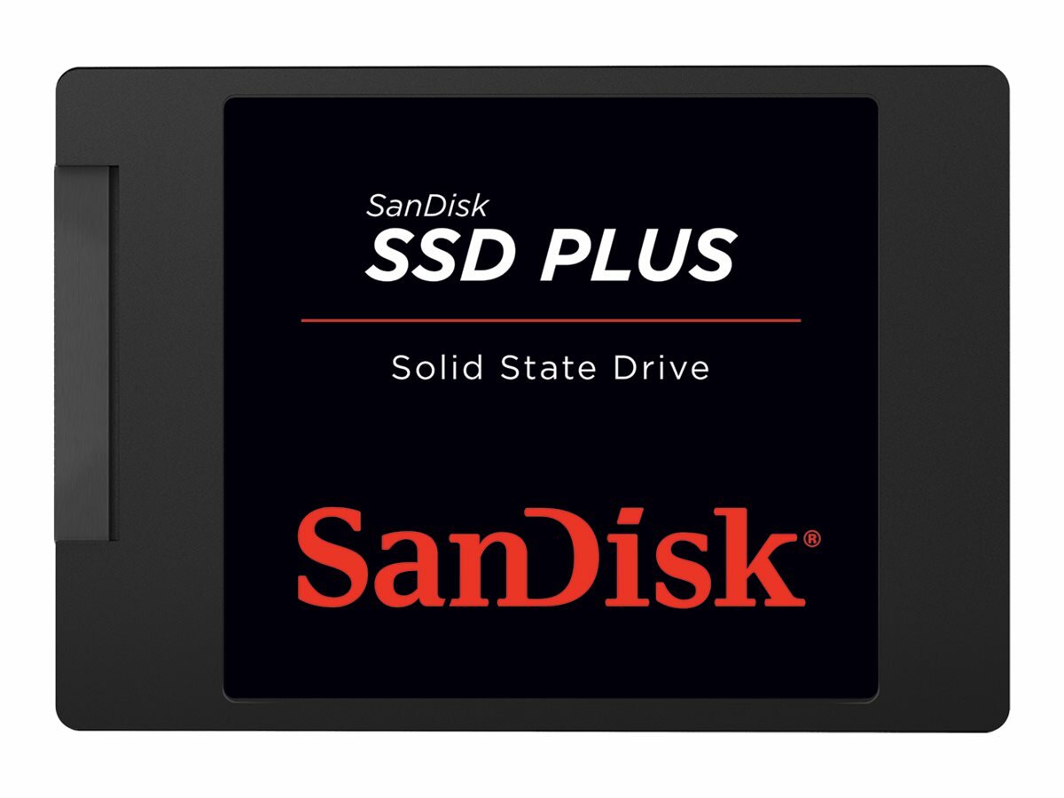 Dysk SSD Sandisk Plus 480 GB SATA 3 2.5 widok od przodu