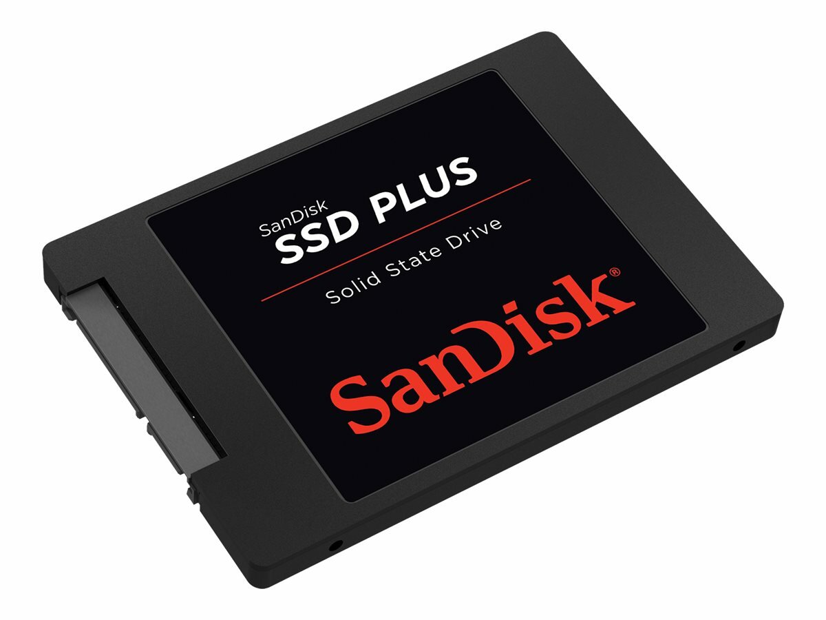 Dysk SSD Sandisk Plus 480 GB SATA 3 2.5 widok z góry