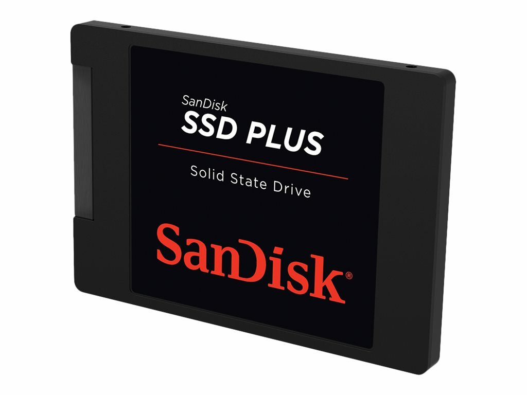 Dysk SSD Sandisk Plus 480 GB SATA 3 2.5 widok pod skosem