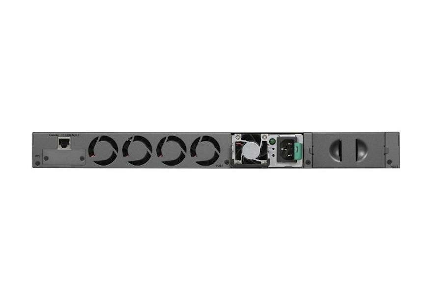 Switch Netgear M4300-52G 48xGE 2x10GE 2xSFP widoczny tyłem