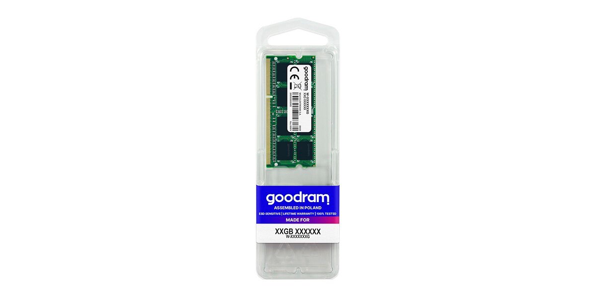 Pamięć RAM DDR3 Goodram ECC DIMM 8GB/1600MHz w opakowaniu