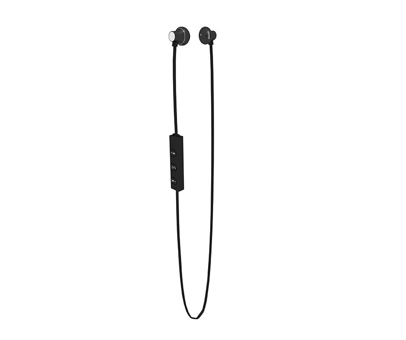 Słuchawki douszne z mikrofonem Blow Bluetooth 4.1 czarne frontowo