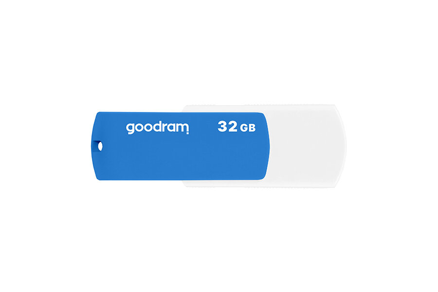 Pendrive GOODRAM UCO2 Color Mix 32GB USB 2.0 Niebieski od tyłu poziomo