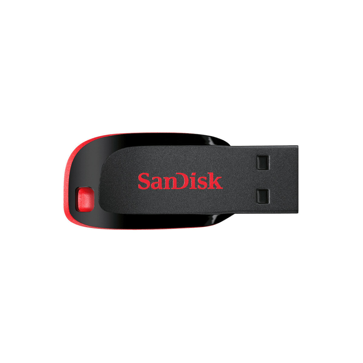 Pendrive SanDisk Cruzer Blade 128GB widoczny z góry w poziomie