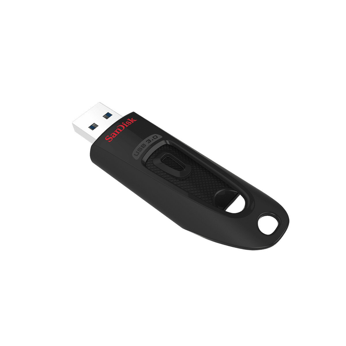 Pendrive SanDisk Ultra USB 3.0 256 GB widoczny tyłem z wysuniętym złączem