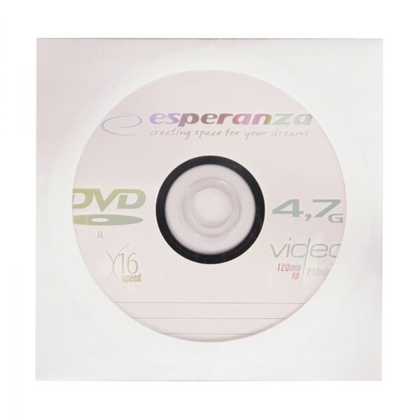 Płyty DVD-R Esperanza 1114 opakowanie widoczne frontem  