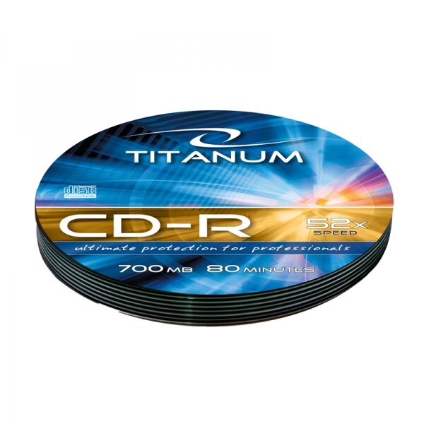 Płyty CD-R Esperanza Titanum 2023 opakowanie widoczne frontem 