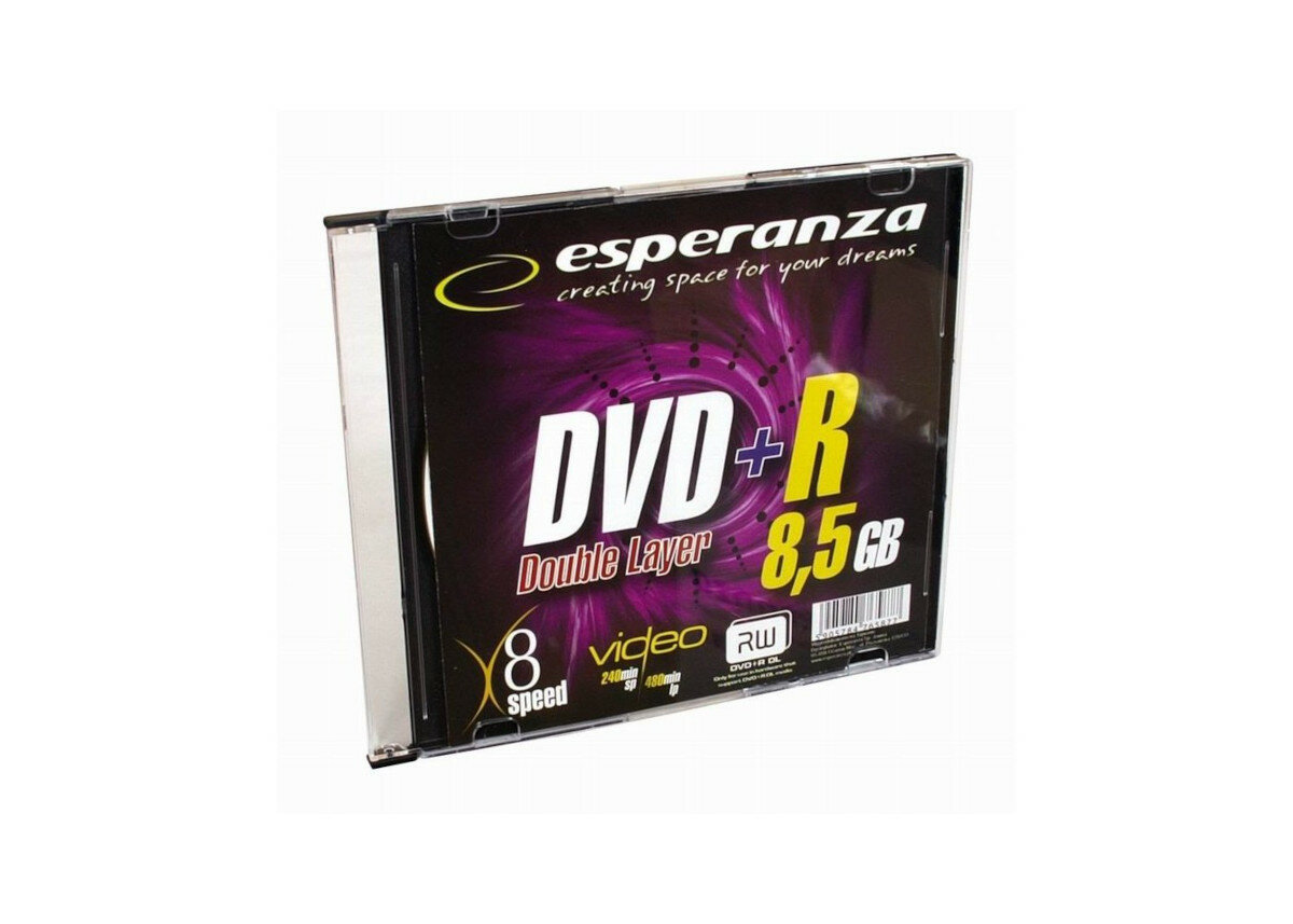 Płyta DVD+R Esperanza Double Layer x8 8,5GB opakowanie