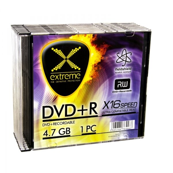 Płyty DVD+R Esperanza Extreme 1173 znajdujące się w opakowaniu