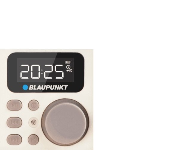 Radioodtwarzacz Blaupunkt HR5BR FM/MP3 od frontu z wyszczególnieniem wyświetlacza w rogu